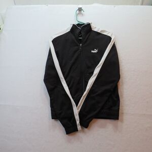 Puma Zip Up Small Black Jacket Coat